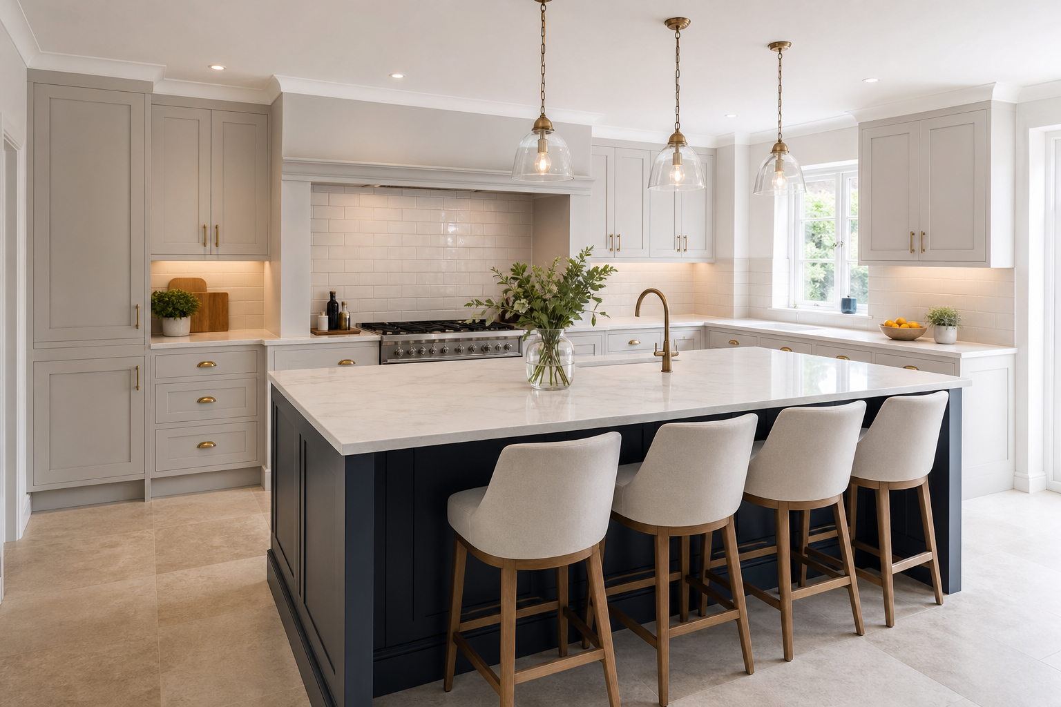 Completed modern kitchen renovation